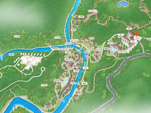 罗湖结合景区手绘地图智慧导览和720全景技术，可以让景区更加“动”起来，为游客提供更加身临其境的导览体验。