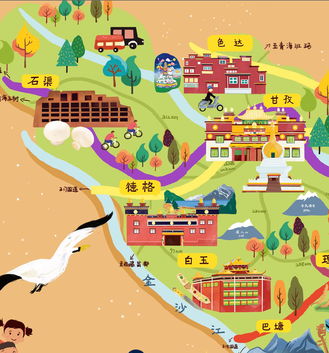 罗湖手绘地图景区的文化宝库
